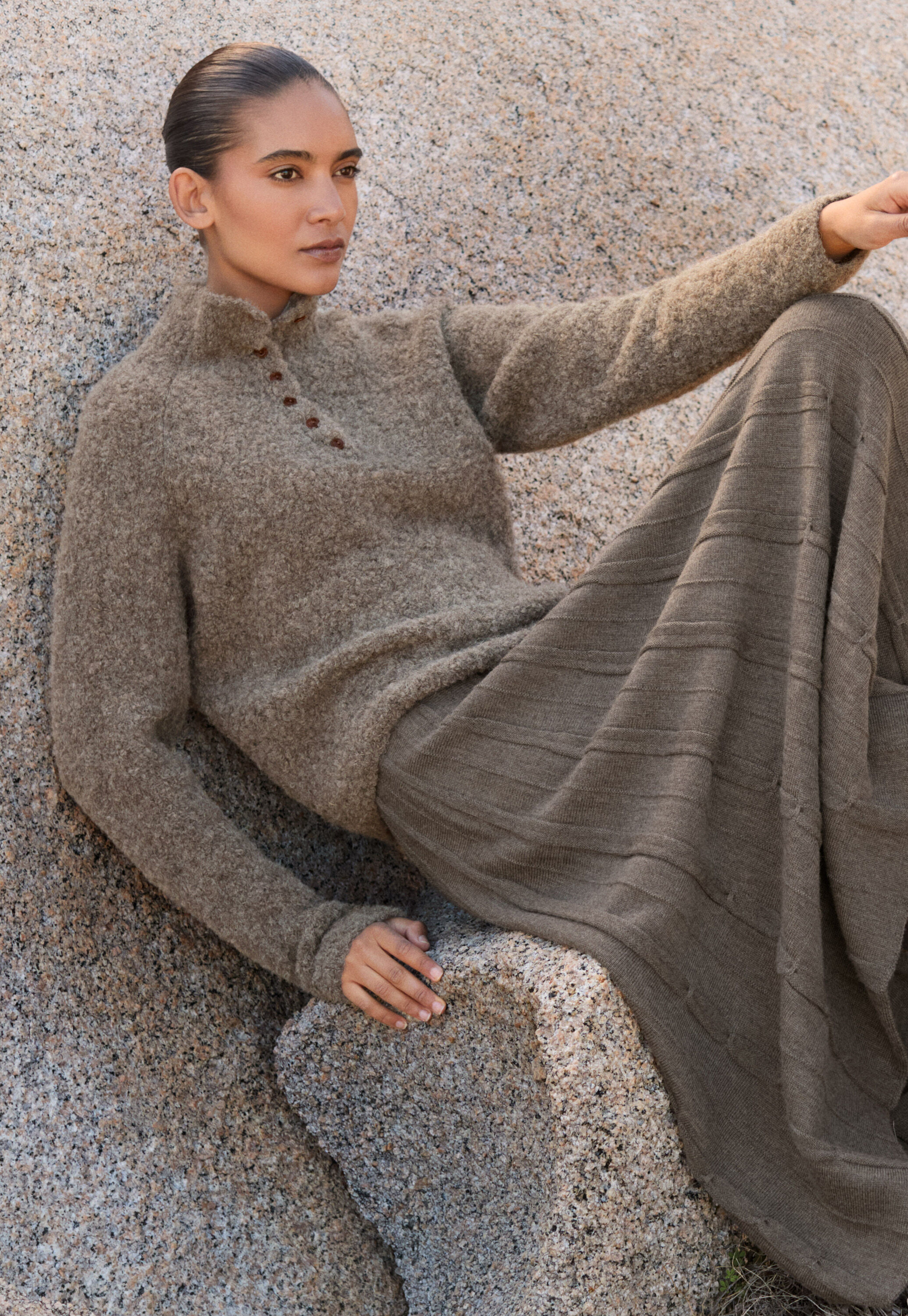 Pullover mit gekn&ouml;pftem Kragen