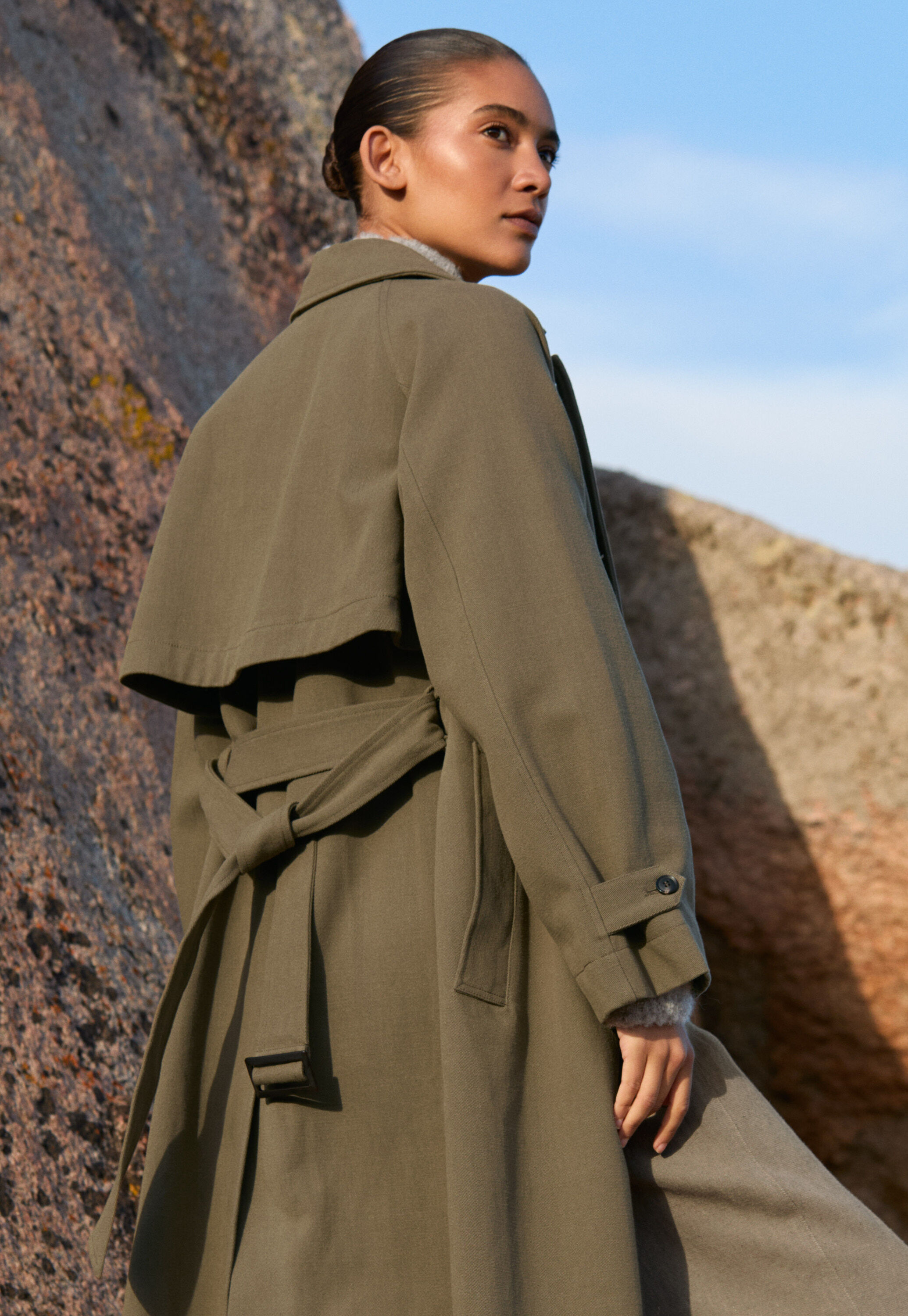 Trenchcoat aus Baumwolle