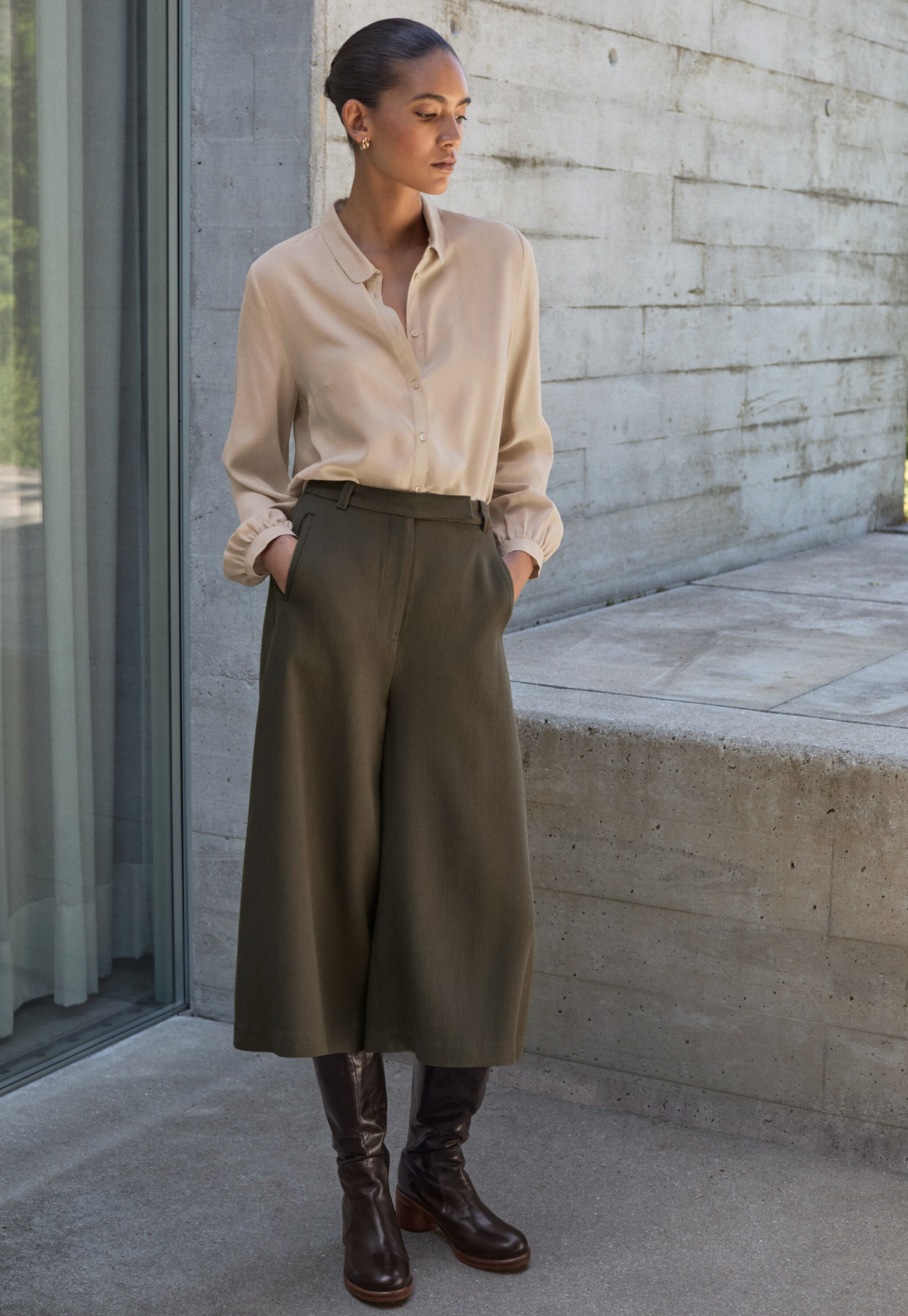 Culotte, Dunkles Moos, large