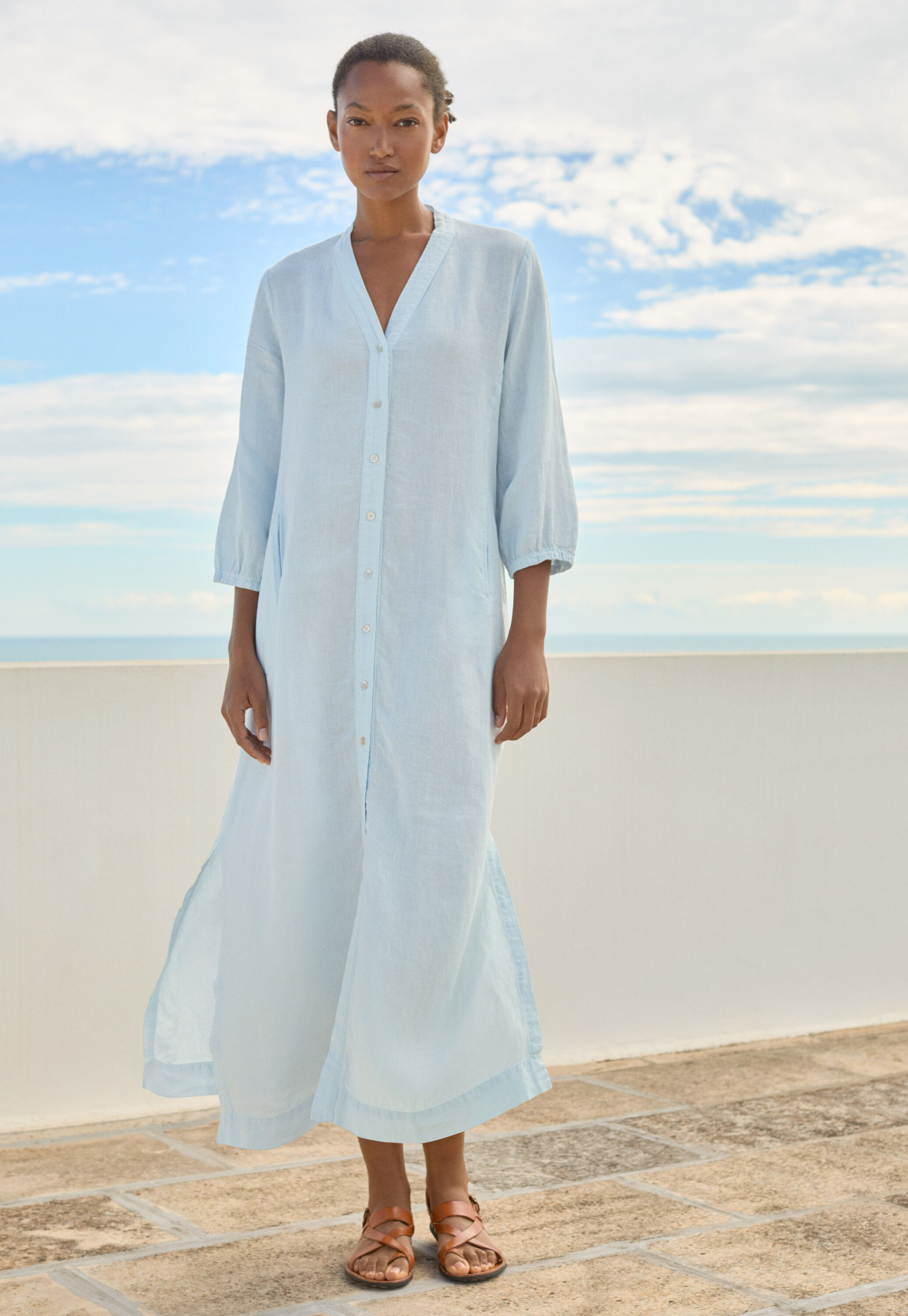 Bluse mit eingewebtem Kreuzmuster