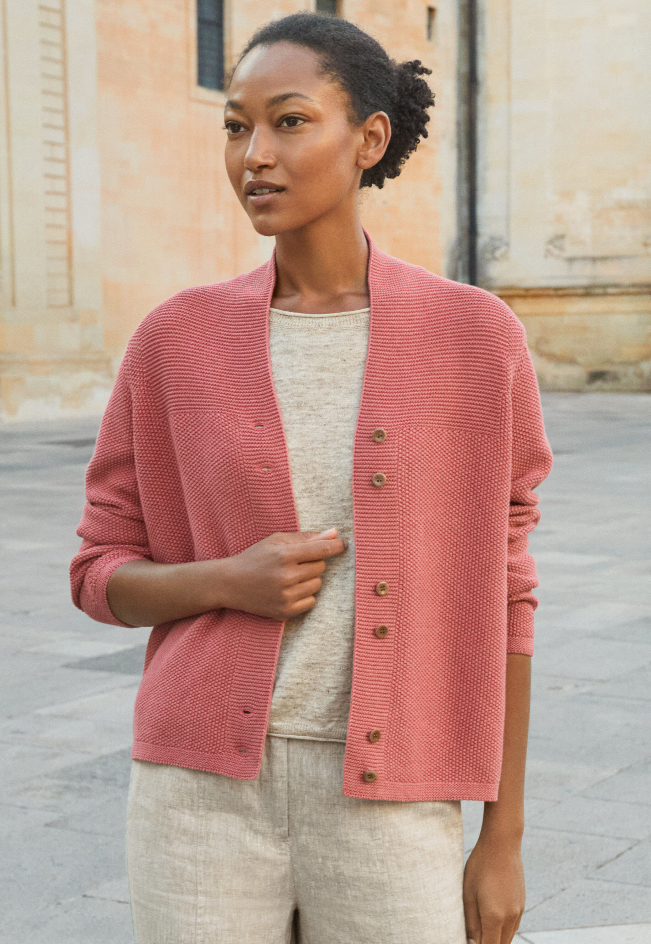 Cardigan mit Knopfleiste