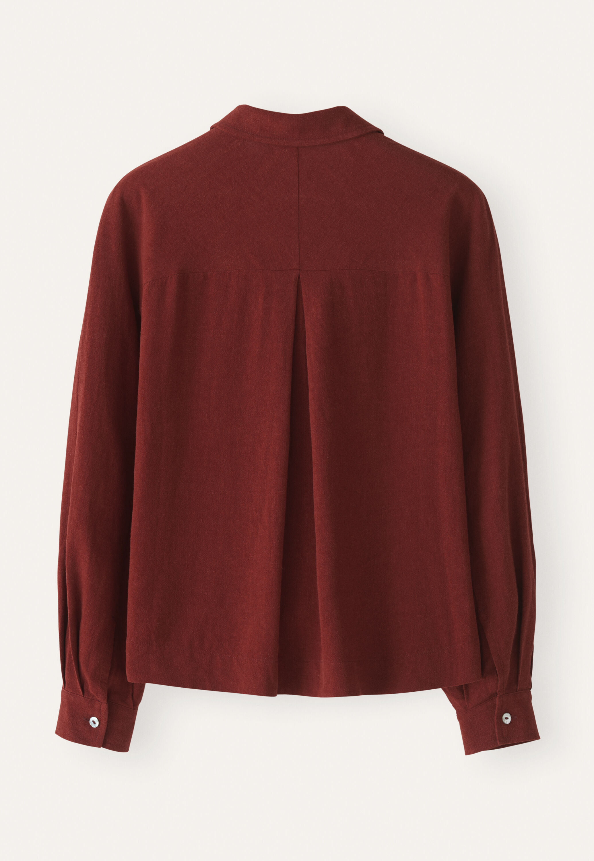 Bluse mit geschwungenen &Auml;rmeln