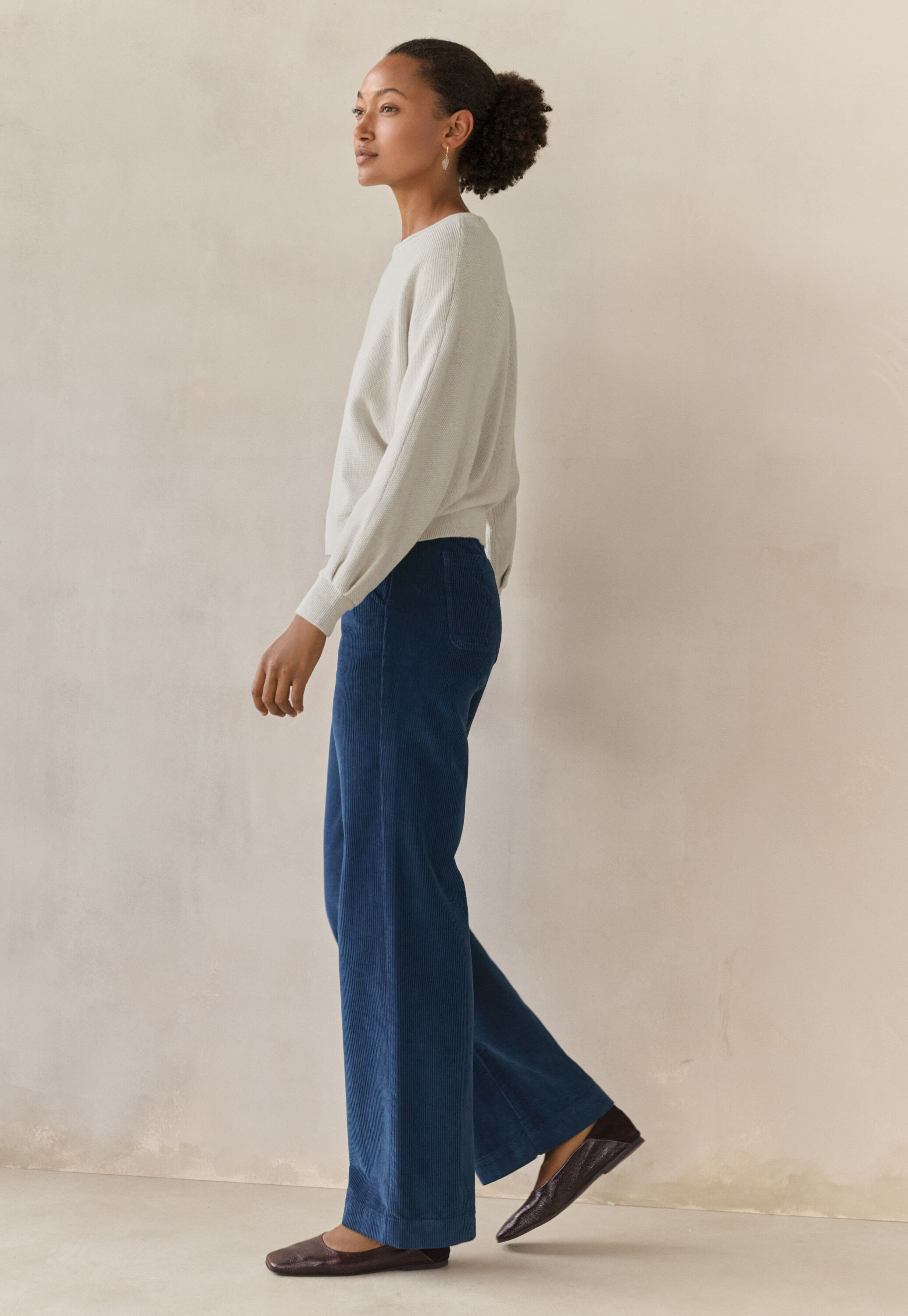 Bluse mit geschwungenen &Auml;rmeln