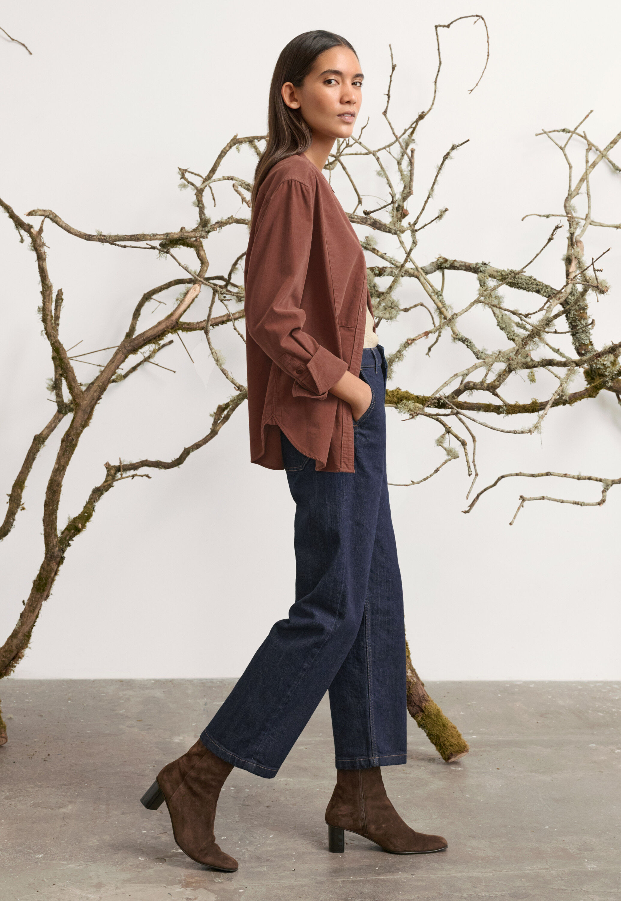 K&uuml;rzere Denim-Jeans