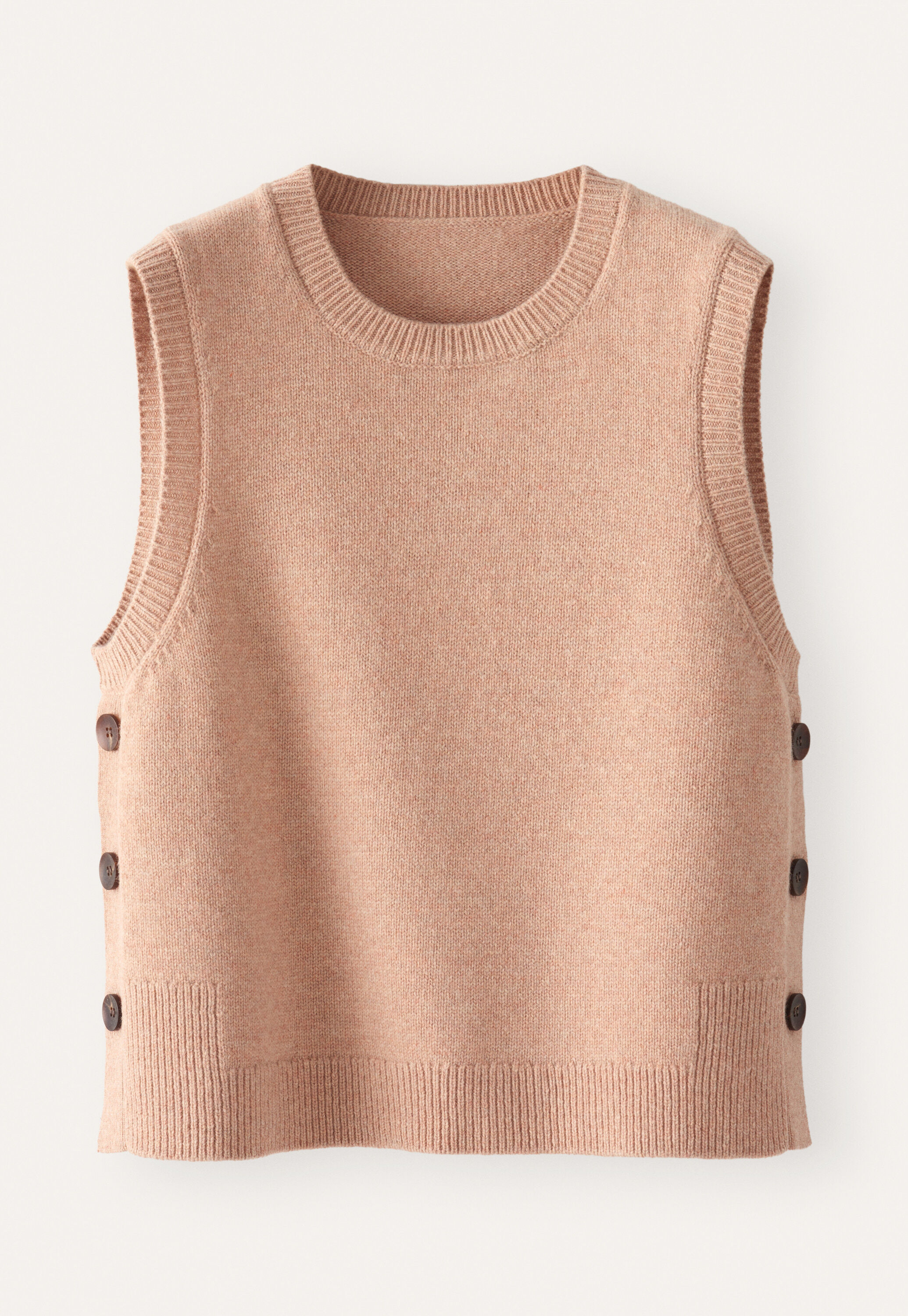 &Auml;rmelloser Pullover, Zartes Apricot, large