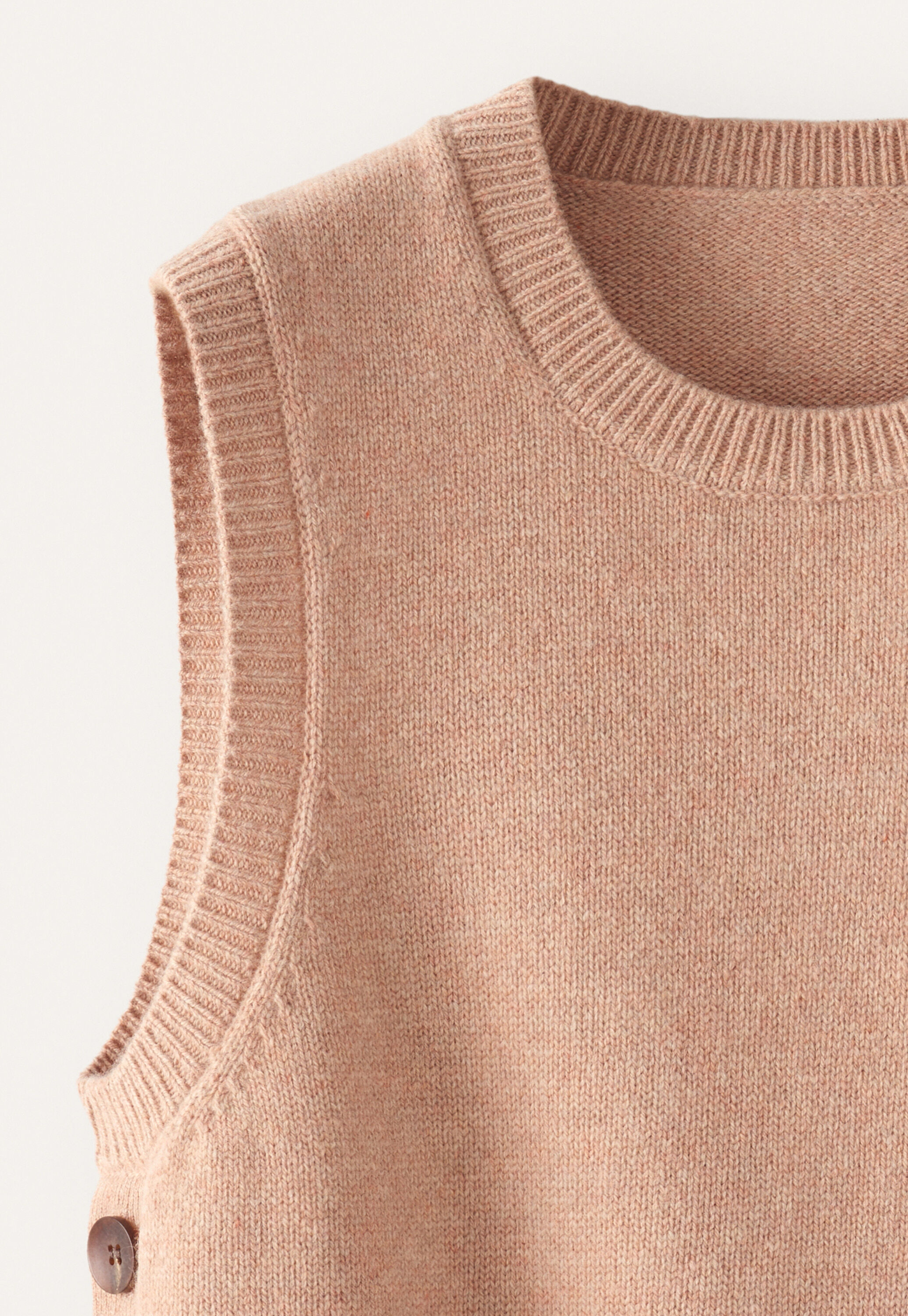 &Auml;rmelloser Pullover, Zartes Apricot, large