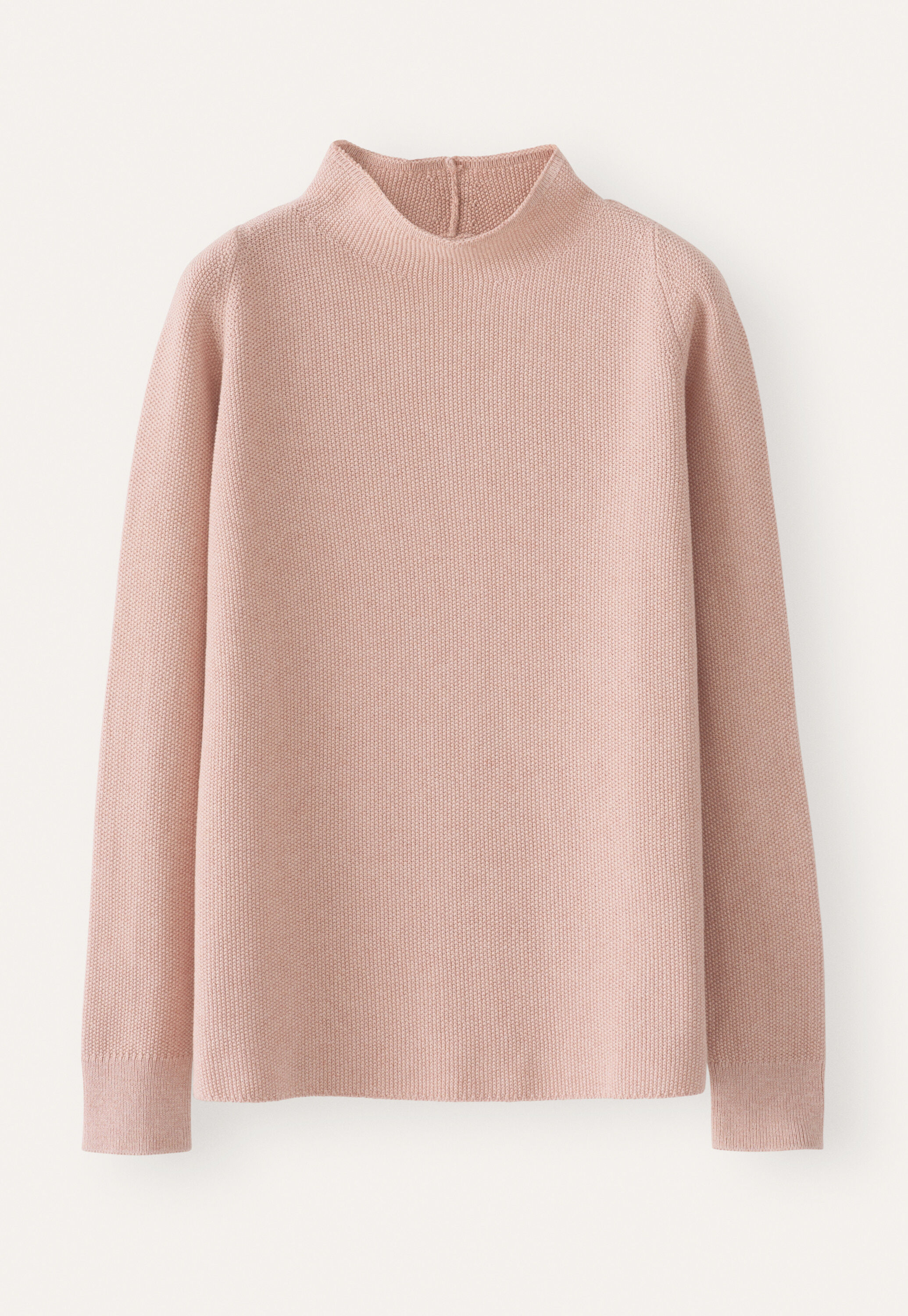 Trichterkragen-Pullover, Muschelrosa, large