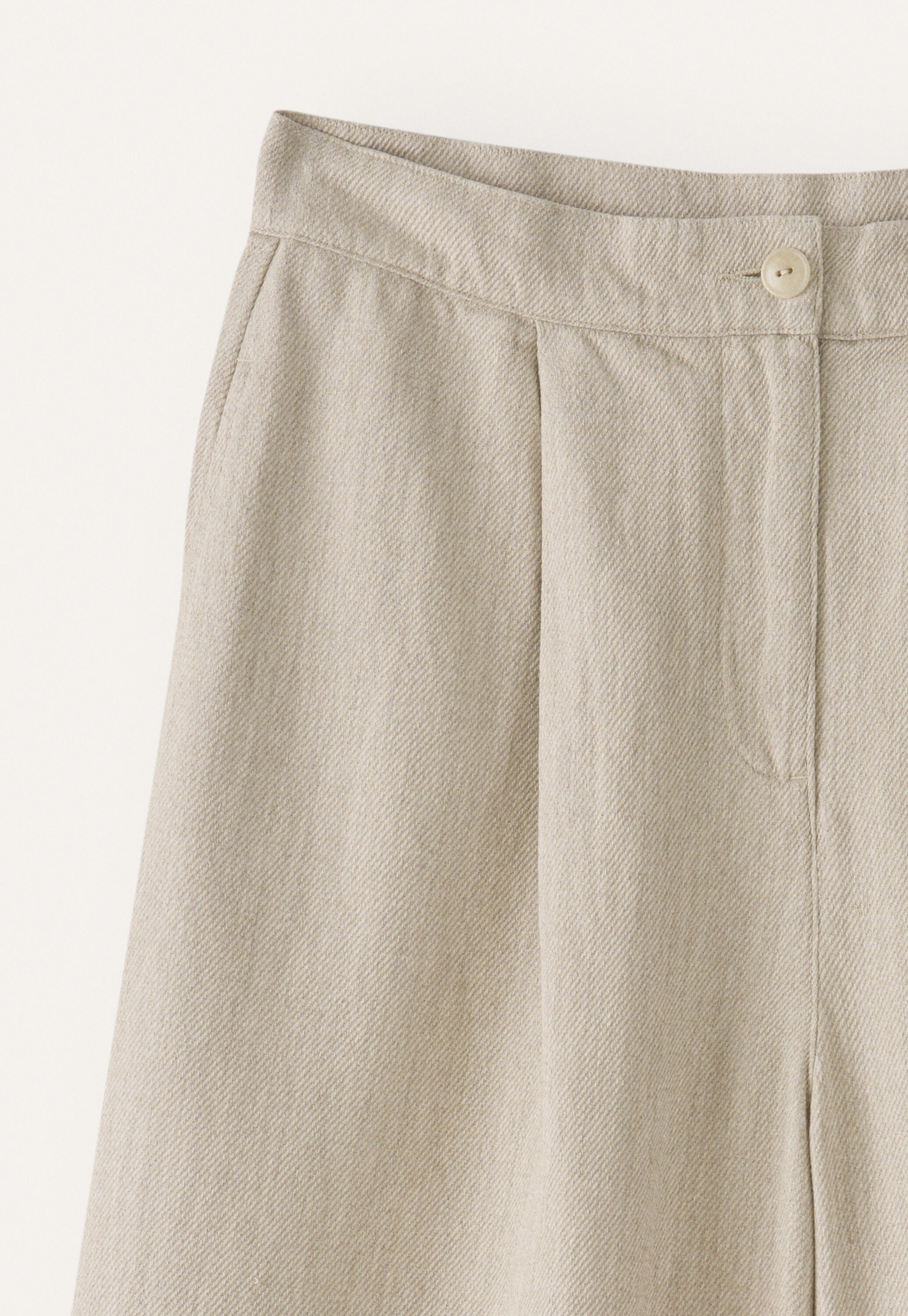 K&uuml;rzere, weite Hose, Rehbraun, large