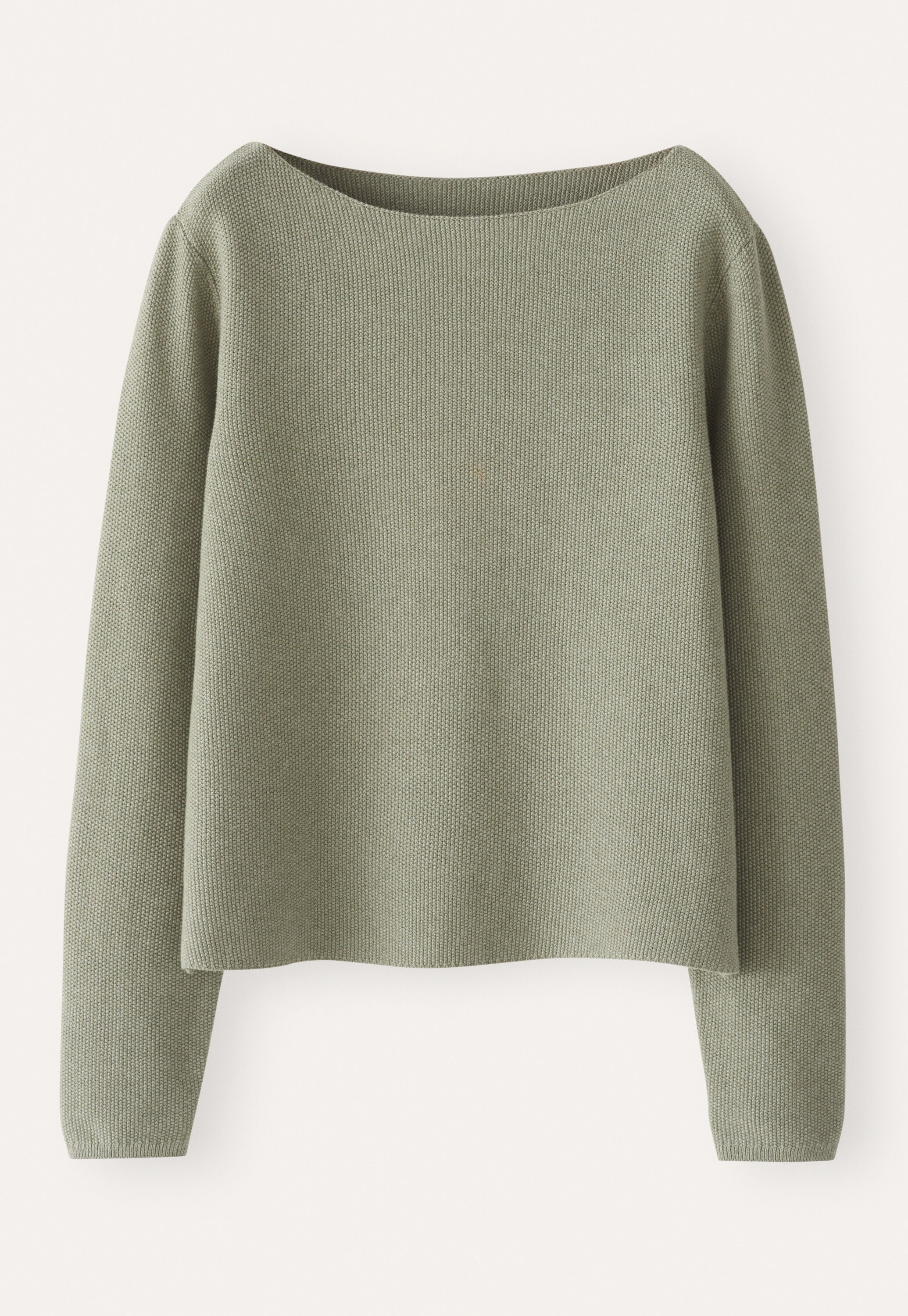 Pullover mit U-Boot-Ausschnitt, Salbei, large