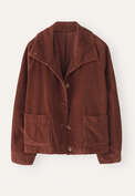 Cordjacke, Kastanienbraun, webstill