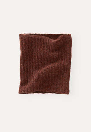 Strick-Snood, Dunkles Kupfer, webstill