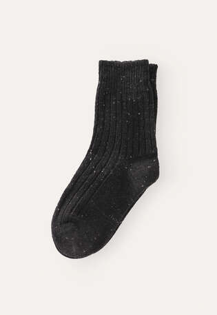 Donegal-Socken, Kohlschwarz, webstill