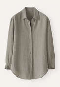 Overshirt aus strukturiertem Gewebe, Dunkles Lorbeergr&uuml;n, webstill