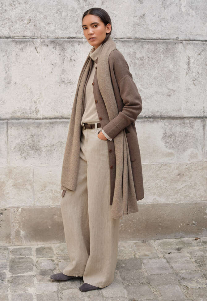 Gro&szlig;er Schal, Latte, completeTheLook