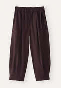 K&uuml;rzere Schlupfhose, Feigenbraun, webstill