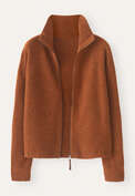 Cardigan mit Rei&szlig;verschluss, Chili, webstill