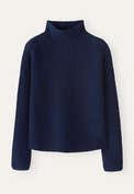 Pullover mit Trichterkragen, Tinte, webstill