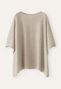 Strick-Poncho, Hafer, webstill