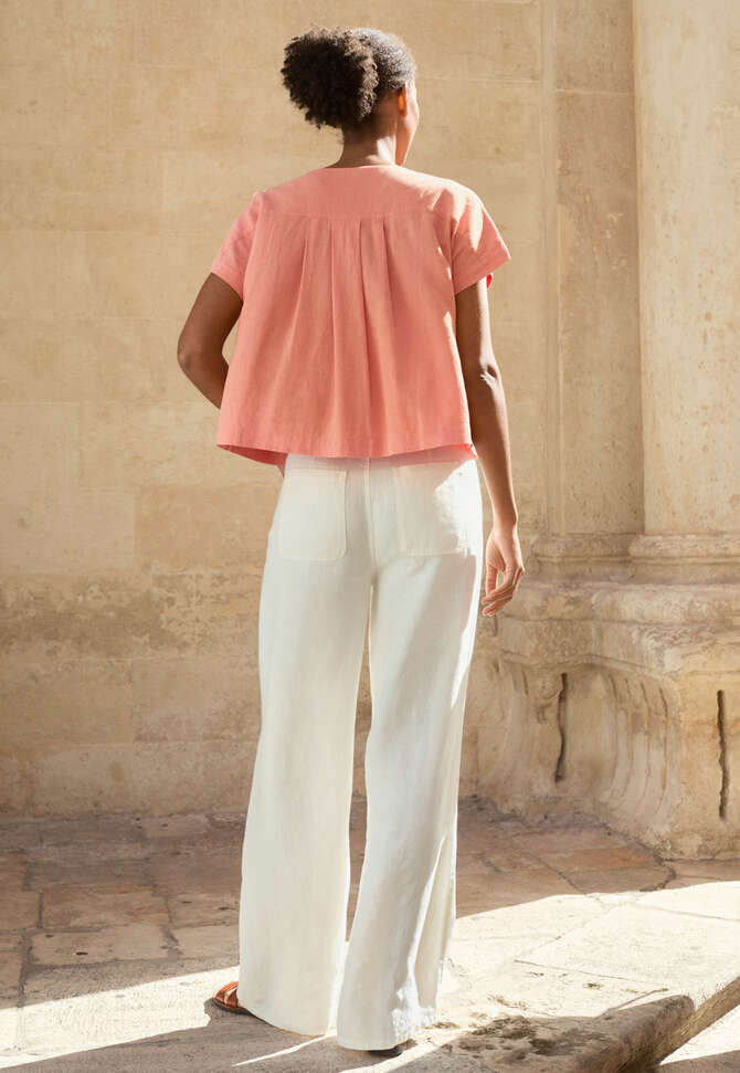 Weitbeinige Jeans, Ecru, completeTheLook