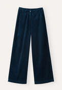 Hose mit geradem Bein, Aquamarinschwarz, webstill