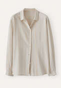 Streifen-Overshirt, Natur, webstill