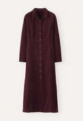 Kleid mit Eins&auml;tzen, Zwetschge, webstill