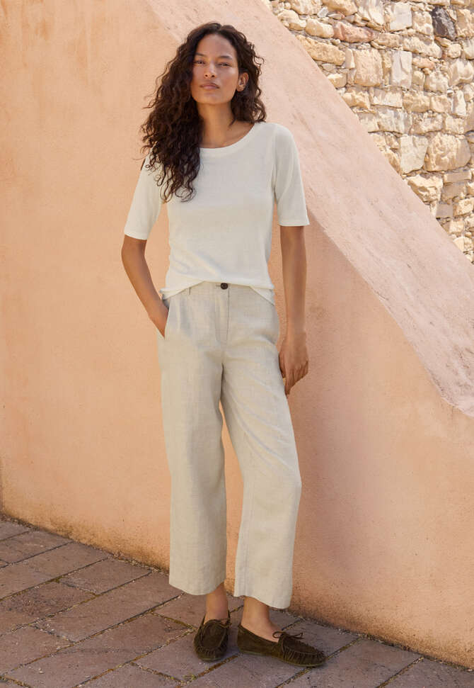 Barrel-Leg-Hose, Ecrugrau, completeTheLook