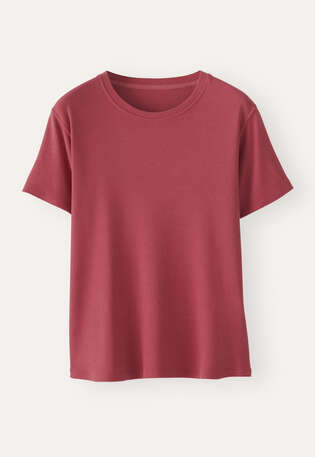 Jersey T-shirt, Cranberry, webstill