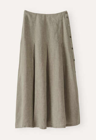 Faltenrock, Zartes Khaki, webstill