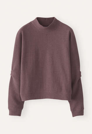 Sweatshirt mit Falten&auml;rmeln, Violet, webstill
