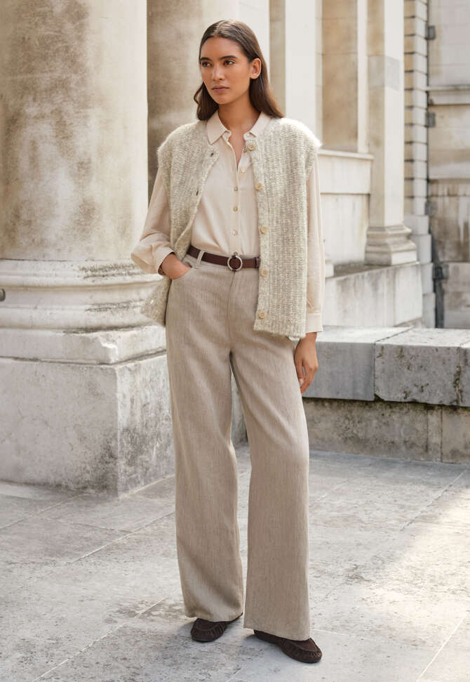 &Auml;rmelloser Cardigan, Blasses Grau, completeTheLook