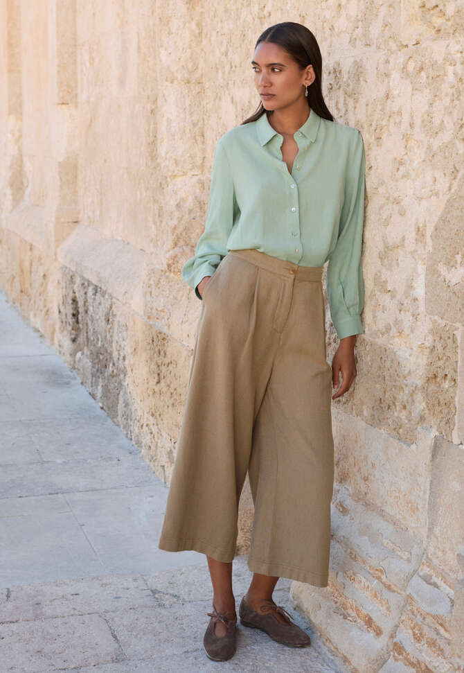 Bluse mit geschwungenen &Auml;rmeln, Aqua/Mint, completeTheLook