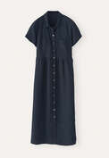 Kleid mit geraffter Taille, Tinte, webstill