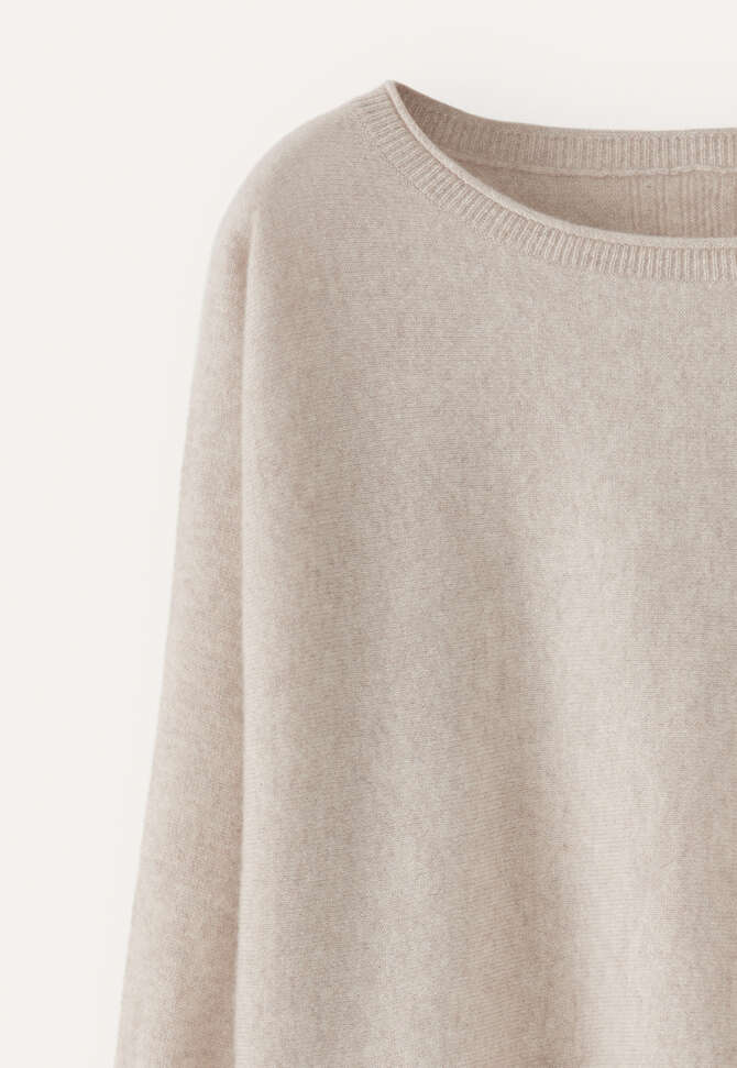 Pullover mit Dolman-&Auml;rmeln, Ecru/Rehbraun, completeTheLook