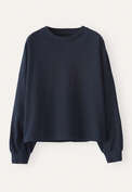 Sweatshirt aus pigmentgef&auml;rbtem Jersey, Mitternacht, webstill