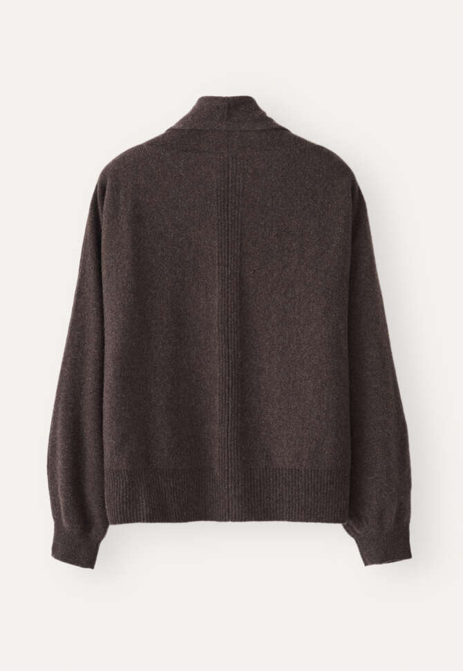 Schalkragen-Cardigan, Maronenbraun, completeTheLook